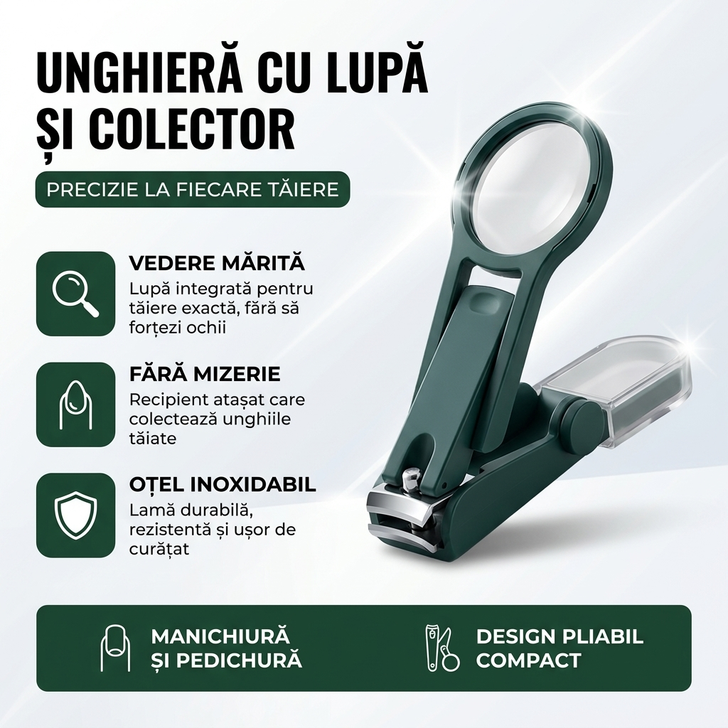 Unghiera Profesionala cu Lupa si Recipient Colector