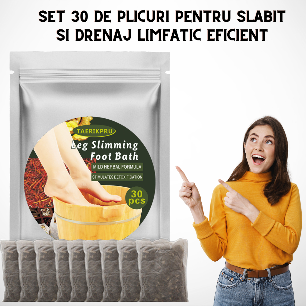 Set 30 Plicuri Pentru Drenaj Limfatic si Slabit