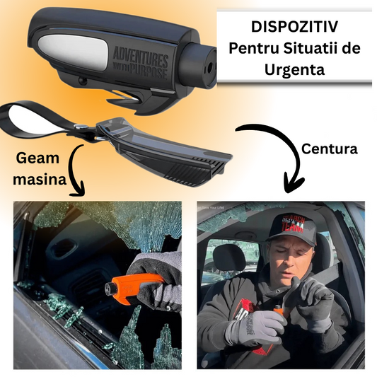 Dispozitiv de Urgenta pentru Parbriz si Centura