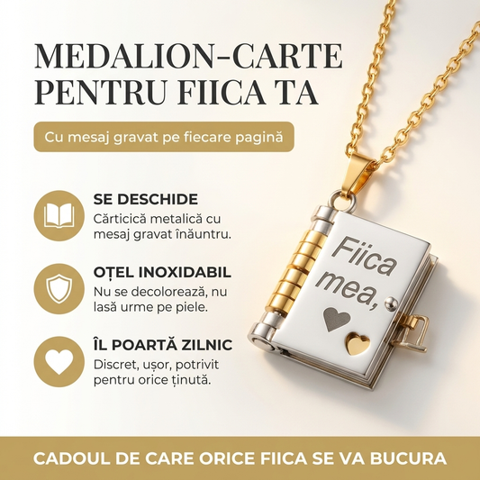 Colier Carte Pentru Fiica Ta