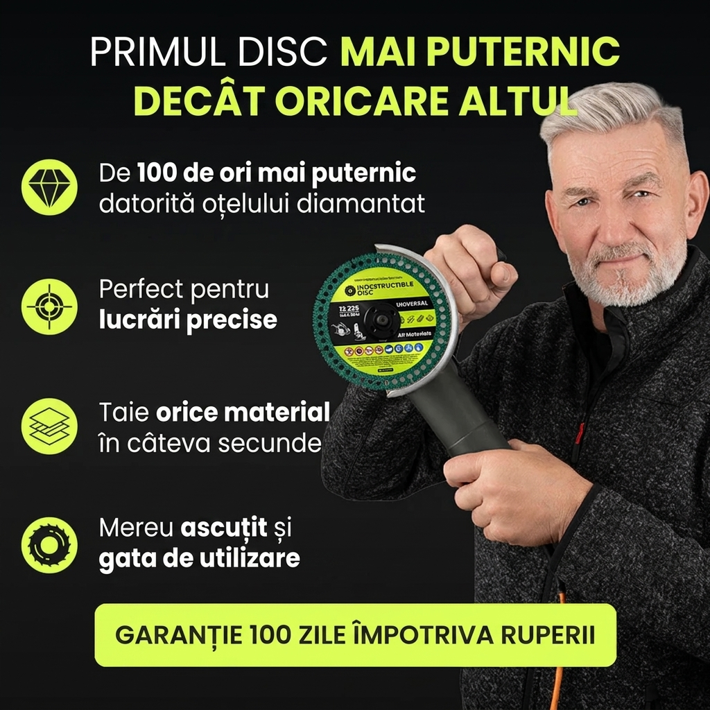 Disc Indestructibil din Otel Diamant 1+1 GRATIS