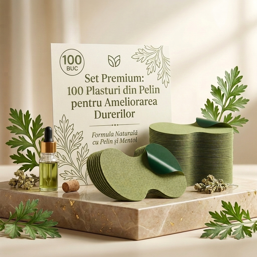Set 100 Plasturi cu Extract de Pelin