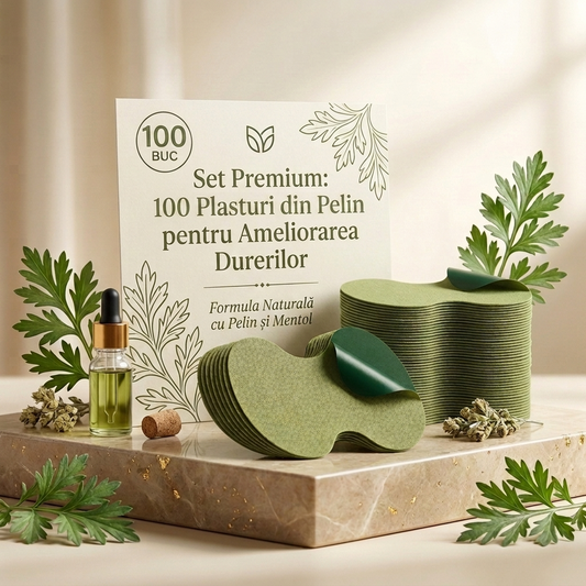 Set 100 Plasturi cu Extract de Pelin